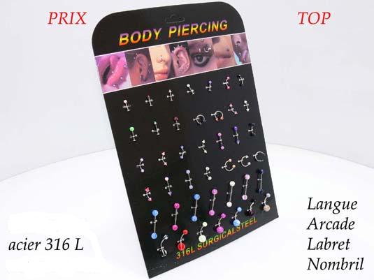 piercings prix par piece